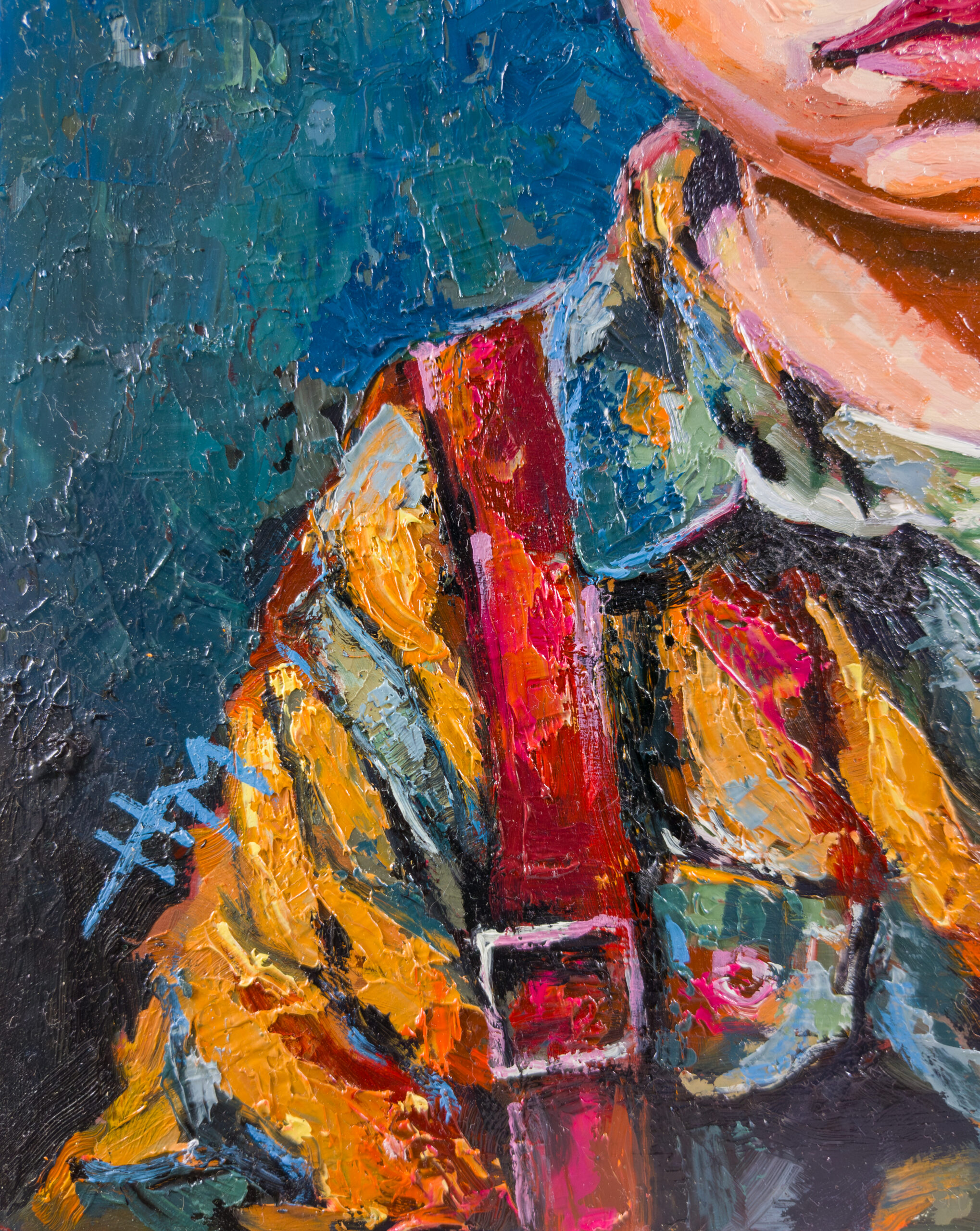 Little Redhead from Scotland oil painting by Marek Hausmann - obrazek 3