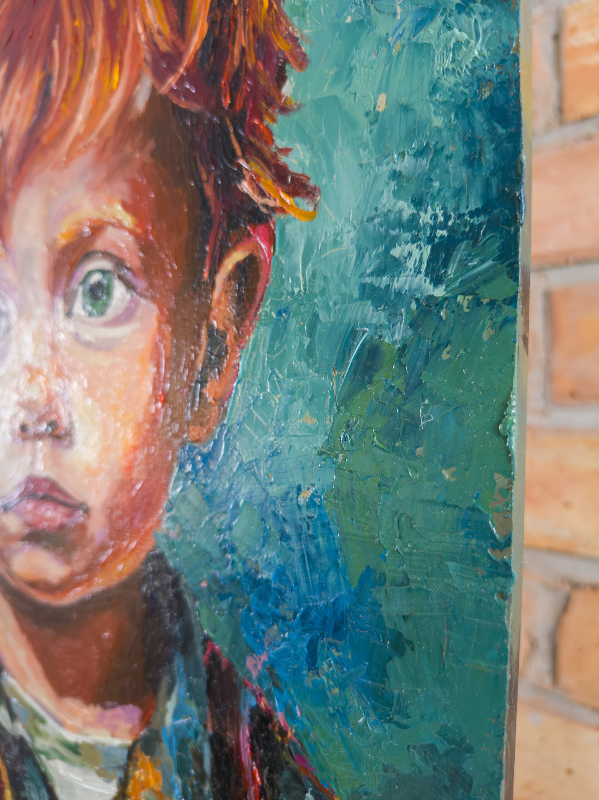 Little Redhead from Scotland oil painting by Marek Hausmann - obrazek 4